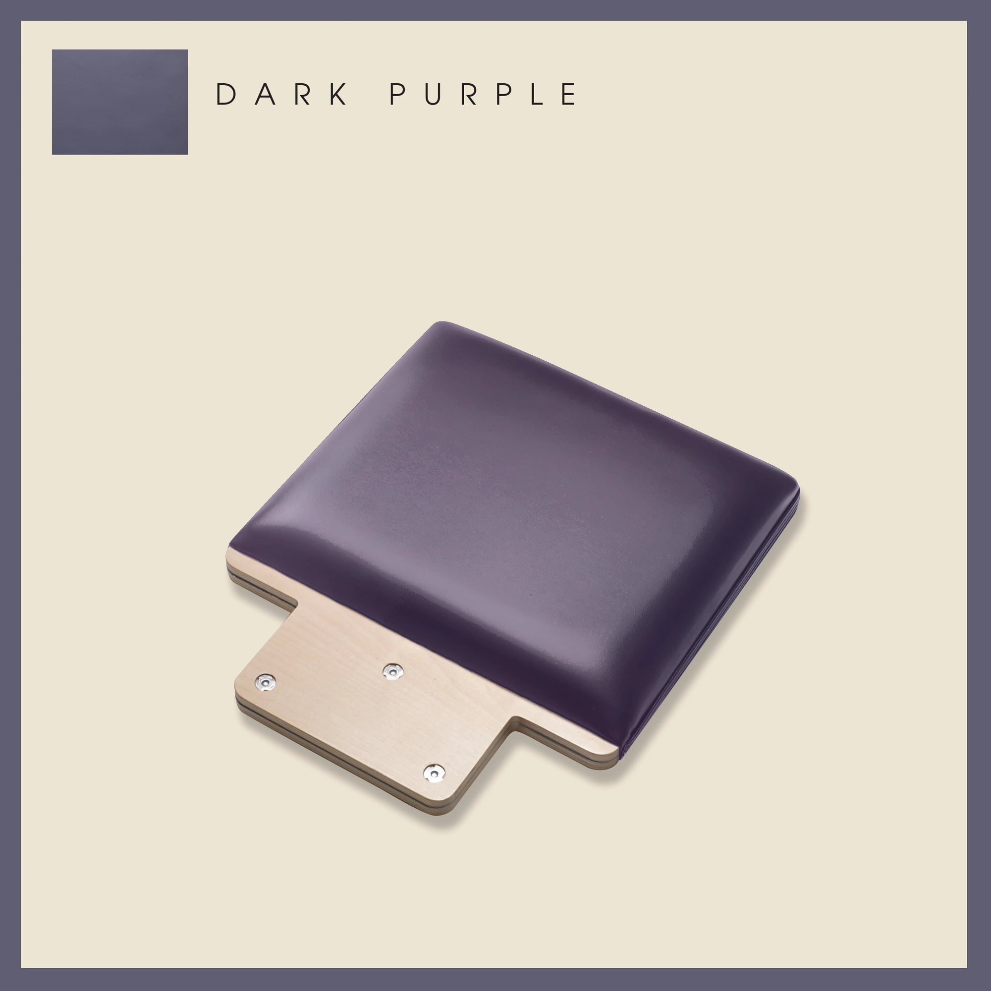 Dark Purple padded jump board with a sleek, minimalistic design on a light beige background.